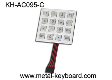 Matriz de aço inoxidável do teclado 4x4 do sistema do controlo de acessos, teclado da prova do vândalo