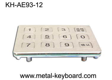 Água do IP 65 do teclado de Digitas - impermeabilize chaves do teclado 12 do metal para a máquina de venda automática
