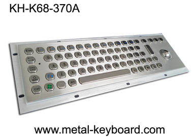 Teclado industrial Ruggedized com Trackball, teclado de aço inoxidável dos SS