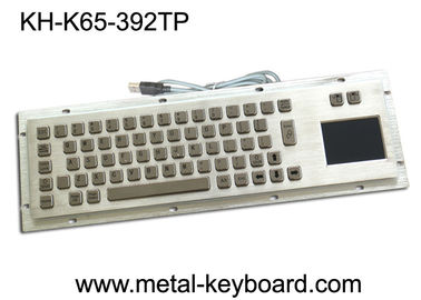 Metal industrial Dustproof do teclado de computador com chaves do Touchpad e do rato