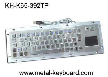 Teclado de computador industrial do metal da prova do vândalo com a montagem do painel traseiro