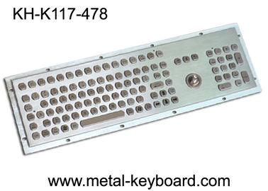 Teclado Dustproof da montagem do painel do metal com trackball e teclado do número