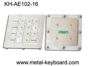 Teclado industrial à prova de intempéries do metal em 4 x 4 chaves da matriz 16 com material de aço inoxidável
