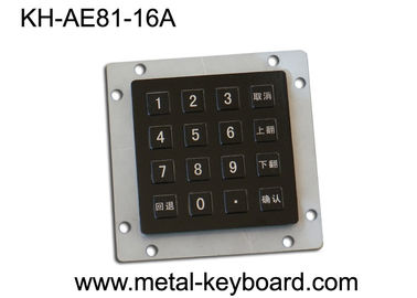 Teclado industrial preto do quiosque com Anti-vândalo e tempo longo