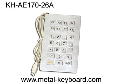 Molhe o teclado numérico industrial do metal de USB da prova com disposição personalizada de 26 chaves