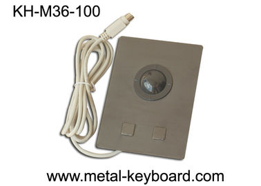 Rato industrial de aço inoxidável preto do Trackball com o Trackball da resina de 36MM