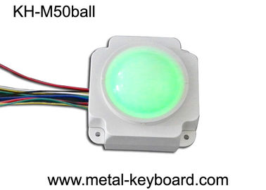 Rato industrial médico mecânico do Trackball da resina retroiluminada, módulo do Trackball de 50mm