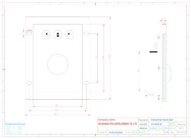 Método de rastreamento do dispositivo de apontamento industrial montado em painel metálico