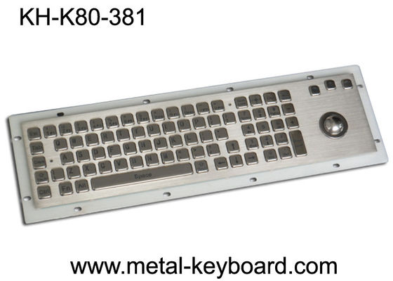 80 teclado industrial do metal avaliado das chaves IP65 com rato do Trackball e o teclado numérico numérico