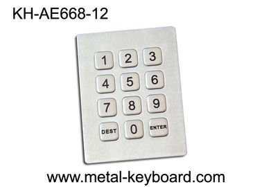 3x4 a matriz 12 fecha o teclado do quiosque/teclado de aço inoxidável áspero do acesso