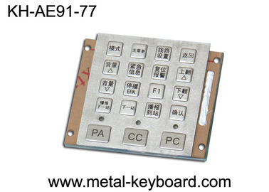Teclado numérico impermeável resistente do mini vândalo das chaves IP65 19 de aço inoxidável