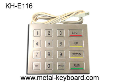 Teclado de aço inoxidável do metal do quiosque da montagem do painel com prova do vândalo da relação de USB