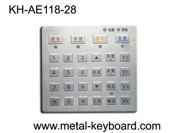 Espane o teclado do controlo de acessos do metal do Pounting do painel da prova com 28 chaves