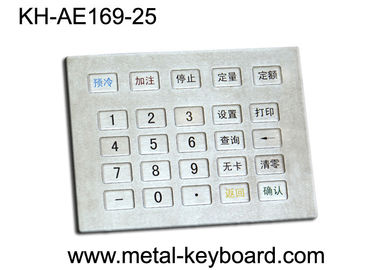 Teclado do metal do posto de gasolina, teclado de aço inoxidável do à prova de água