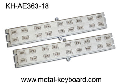 Teclado de aço inoxidável personalizado de 18 chaves para o sistema do acesso da porta