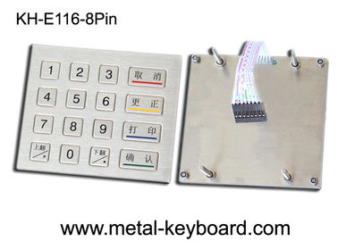Teclado Ruggedized 4 x do metal do quiosque matriz 4 com água do IP 65 - prova