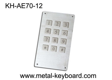 Teclado Ruggedized industrial, teclado do quiosque do metal com o conector de Pin 7, teclado numérico 4 x 3