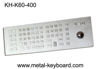 Teclado industrial áspero feito sob encomenda do quiosque com o à prova de água das chaves do Trackball 60