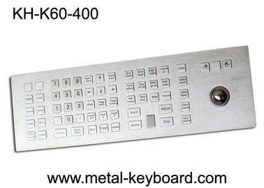 Tempo - teclado industrial da prova com Trackball, metal do teclado do trackball do quiosque