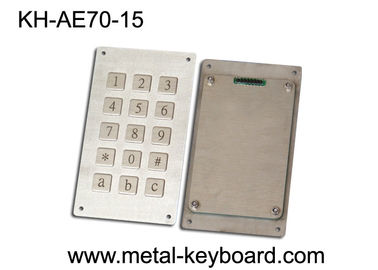 Teclado da montagem do painel do metal com anti - vandalismo, teclado mecânico impermeável