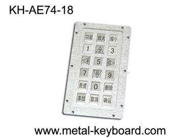 Teclado do quiosque do metal da prova do vândalo para a máquina do controle do auto-serviço