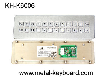 Teclado numérico à prova de intempéries personalizado industrial do porta usb, 24 metais ásperos do teclado numérico das chaves