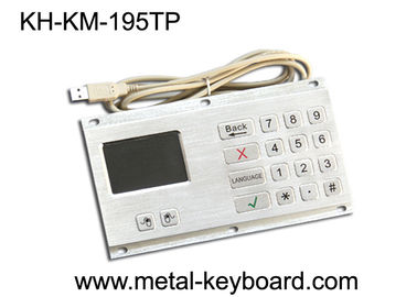 Anti - teclado industrial do vândalo com material de aço inoxidável do Touchpad