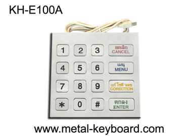 Teclado resistente do metal do vândalo/teclado metálico de Digitas com multi - língua