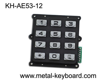 Anti - o IP 65 do teclado numérico do metal do vândalo, 12 abotoa o teclado da entrada numérico