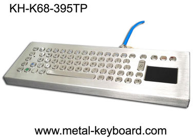 Teclado mecânico industrial do Desktop de aço inoxidável com o Touchpad áspero
