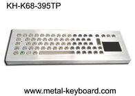 Teclado impermeável da taxa do metal IP65 do Desktop com o painel frontal do touchpad 395x135 milímetro