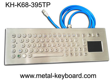 Teclado Ruggedized de aço inoxidável de 67 chaves com rato do Touchpad