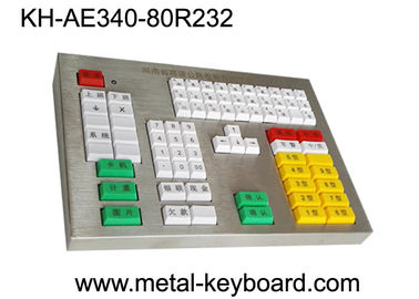 Teclado industrial do metal da personalização do painel R232 para a área do transporte