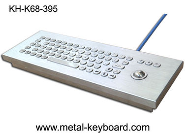 Teclado áspero com trackball, teclado do metal IP65 industrial de computador de secretária