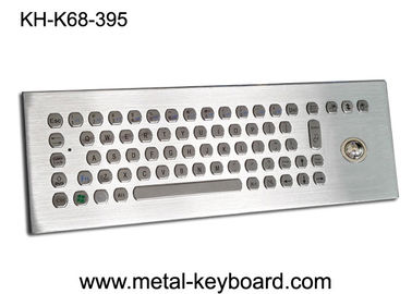 67 chaves Metal o teclado industrial do desktop com o Trackball para a plataforma industrial do controle