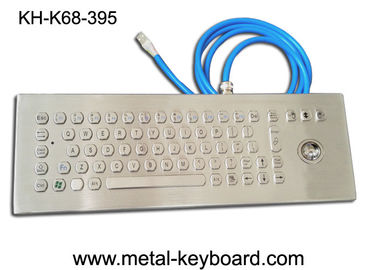 70 chaves Ruggedized o teclado, teclado de aço inoxidável do quiosque do acesso com trackball