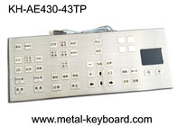 Disposição personalizada montada do teclado de computador das chaves do painel 43 ícone colorido industrial áspero