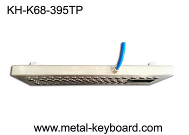 Disposição industrial de 67 PC-teclados do desktop impermeável com o painel frontal do touchpad 395x135 milímetro e os 3 botões do rato adicionais