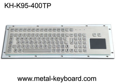 Disposição de teclado industrial 30mA customizável do metal de 95 chaves impermeável