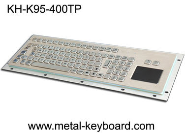 Disposição de teclado industrial 30mA customizável do metal de 95 chaves impermeável