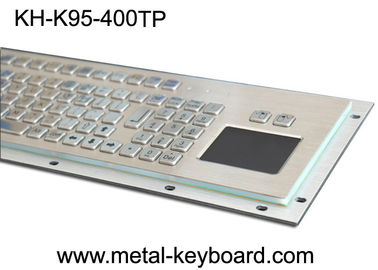 Disposição de teclado industrial 30mA customizável do metal de 95 chaves impermeável