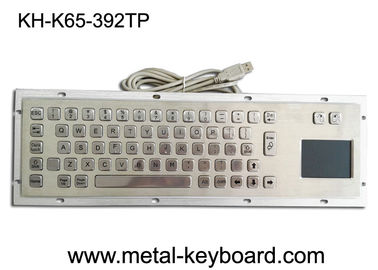 Tomada mecânica da conexão do teclado IP65 USB do portátil de aço inoxidável do quiosque da montagem do painel