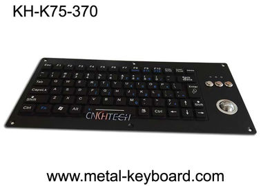 Teclado industrial retroiluminado do silicone compacto com chaves 5.0VDC do Trackball 75