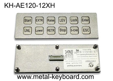 Teclado numérico de aço inoxidável das chaves 2X6 da relação 12 da matriz