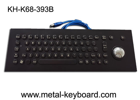 Teclado do metal do PC da montagem PS/2 do painel com Trackball do laser