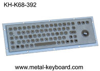 Metal o teclado industrial áspero com Trackball, prova do vândalo de 65 chaves