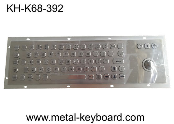 Teclado industrial Ruggedized dos SS do metal com o Trackball para o dispositivo apontando de Accuate