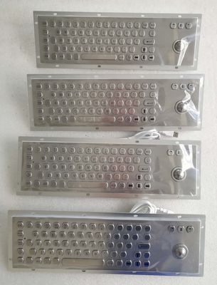 Teclado industrial Ruggedized dos SS do metal com o Trackball para o dispositivo apontando de Accuate