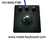 Rato preto industrial do Trackball do painel do metal com os 3 botões impermeáveis