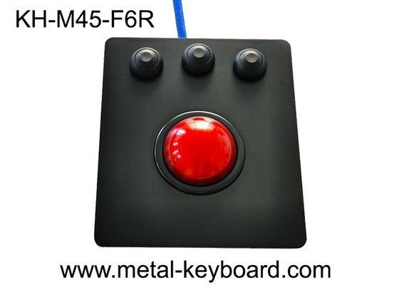 Material de aço inoxidável Vandalproof impermeável do rato industrial vermelho do Trackball